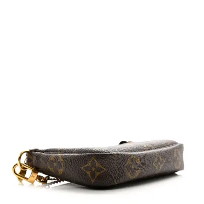 Louis Vuitton Mini Pochette Accessoires Monogram Canvas Gold Hardware