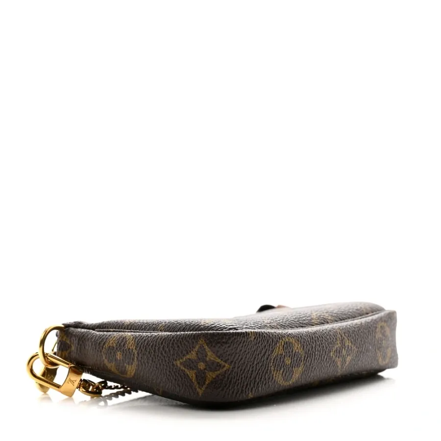 Louis Vuitton Mini Pochette Accessoires Monogram Canvas Gold Hardware