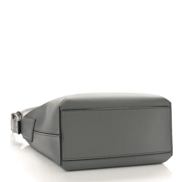 Loewe Cubi Crossbody Bag Small Asphalt Grey Jacquard Supple Smooth Calfskin Leather - Image 6