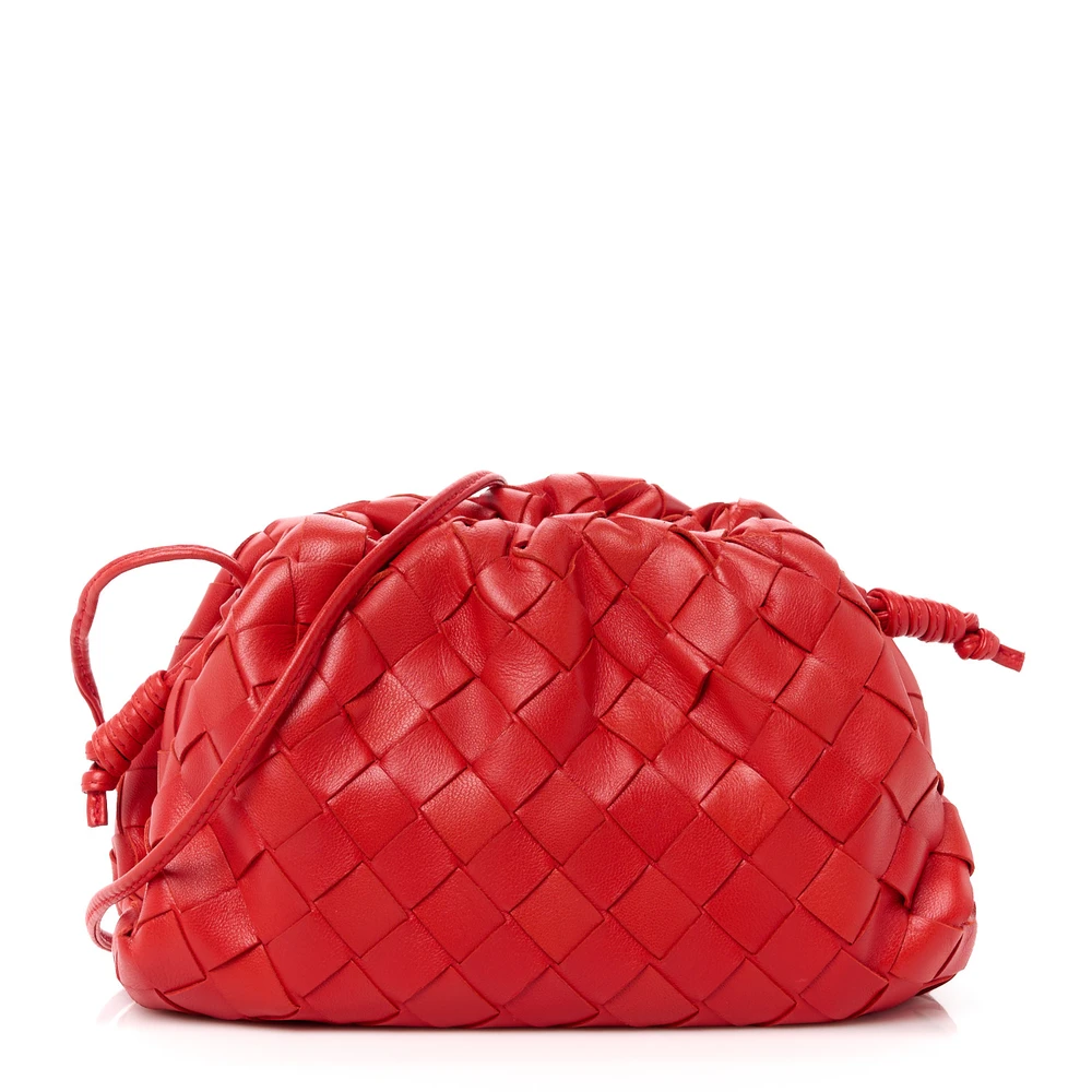 Bottega Veneta Mini Intrecciato The Pouch Lollipop Couro Nappa