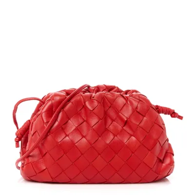 Bottega Veneta Mini Intrecciato The Pouch Lollipop Nappa Leather