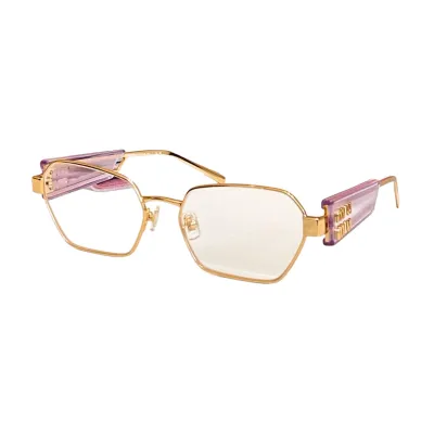 Miu Miu glasses gold/black/gold pink/gold brown color Size 58口18-140