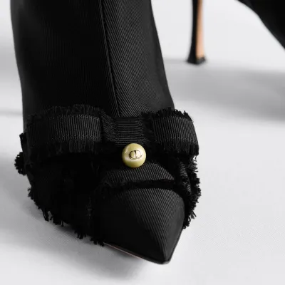 Dior ankle black boots with high heels