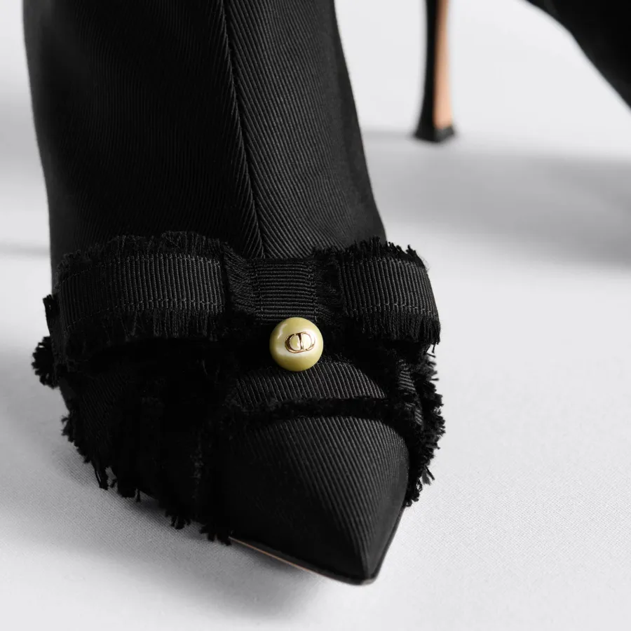 Dior ankle black boots with high heels
