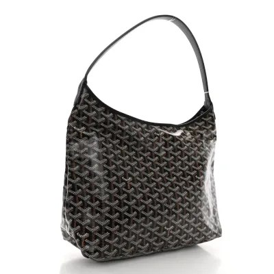 Goyard Boheme Hobo PM Black Goyardine Canvas