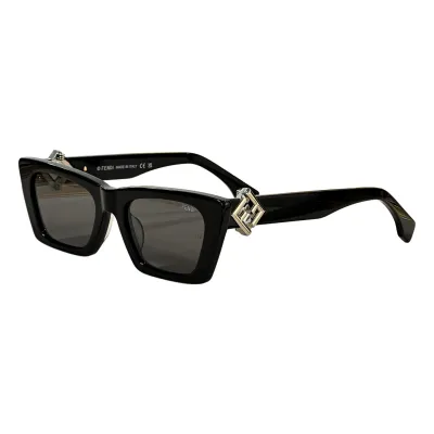 Fendi square frame glasses ivory/black gold/black silver/grey black/grey/leopard color Size 53-20-145