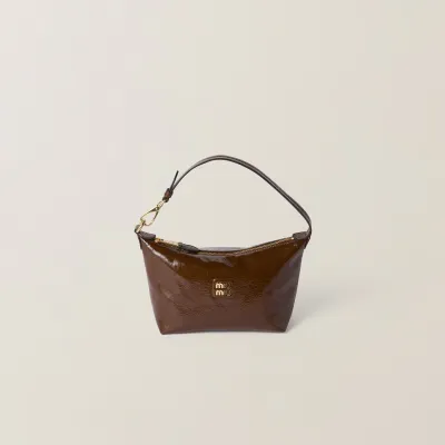 Miu Miu Oil-Wax Coated Leather Brown﻿ Top-Handle Bags