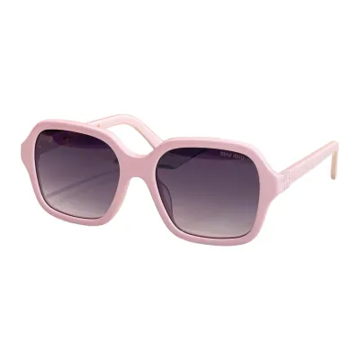 Miu Miu square frame glasses white/pink/eggplant/black/leopard blue/leopard brown color Size 55口19-145