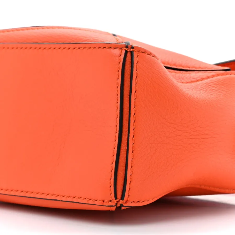 Loewe Puzzle Bag Mini Orange Calfskin Leather