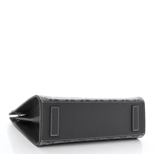 Goyard Rouette Structure PM Grey Goyardine Canvas Silver Hardware - Image 6