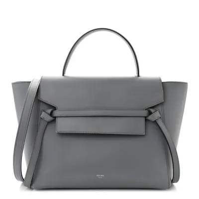 Celine Mini Belt Bag Storm Smooth Calfskin Leather Gold Hardware