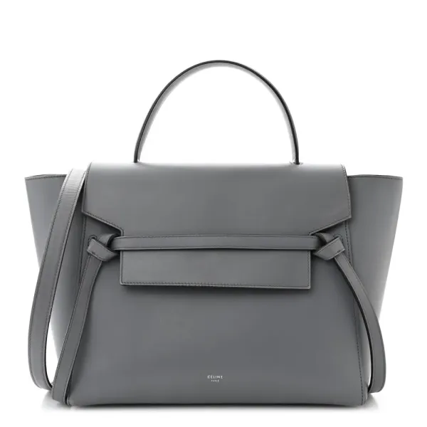 Celine Mini Belt Bag Storm Smooth Calfskin Leather Gold Hardware