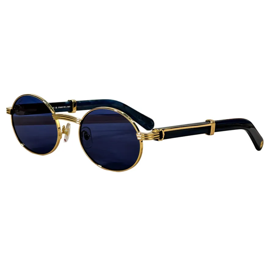 Cartier Oval glasses black/grey silver/black gold/brown gold/blue/black camouflage/green color Size 55-22-145