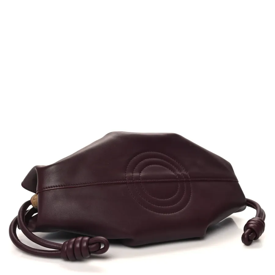 Loewe Paseo Bag Small Burgundy Shiny Nappa Calfskin Leather