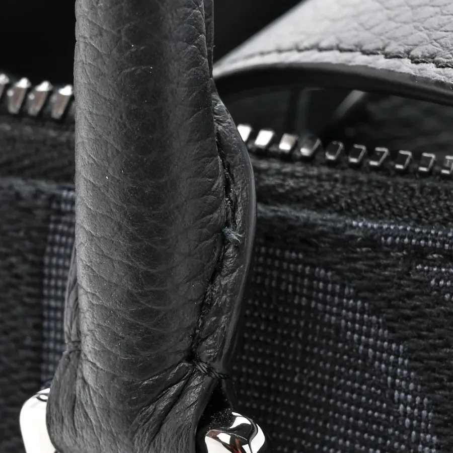 Dior Medium Weekender 25 Bag Black Maxi Oblique Canvas Ruthenium Hardware