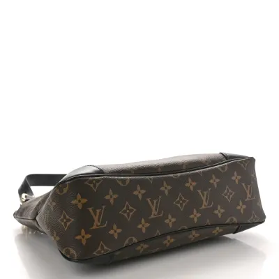 Louis Vuitton Odeon MM Black Monogram Canvas Gold Hardware