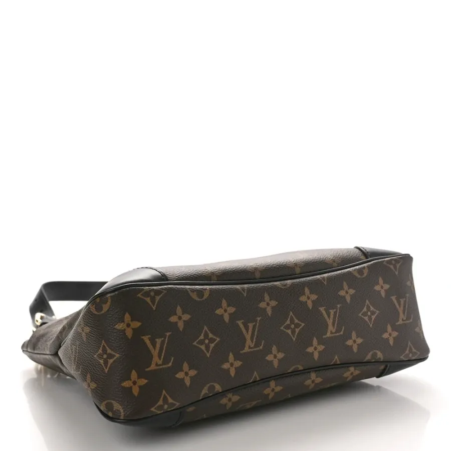 Louis Vuitton Odeon MM Black Monogram Canvas Gold Hardware