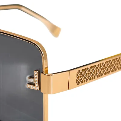 Fendi square frame glasses black gold/purple silver/rust/brown/pink/blue silver color Size 59口15-143