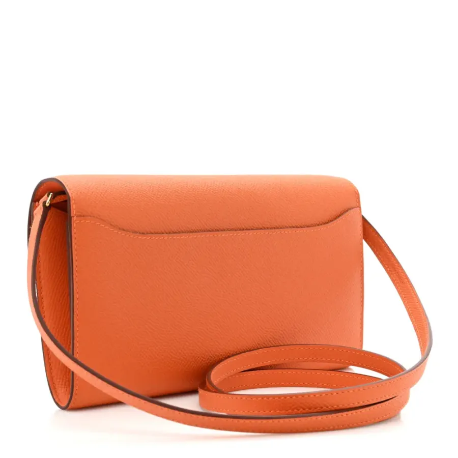 Hermès Constance Long Wallet To Go Orange Epsom Leather Gold Hardware