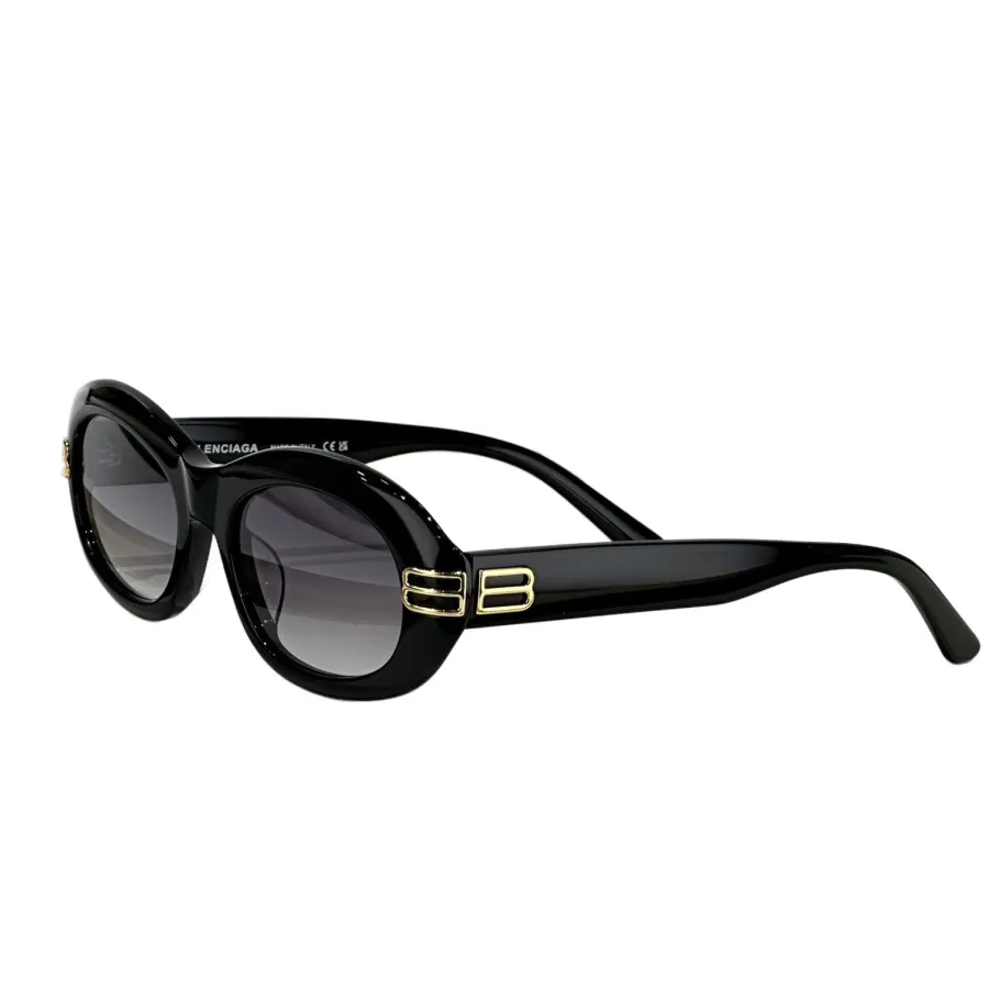 Balenciaga Oval glasses black gold/leopard/burgundy/pink/white/black white/black silver color Size 54口20-140