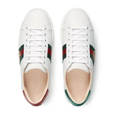 Gucci Ace series platform sneakers woven fabric women's sports shoes