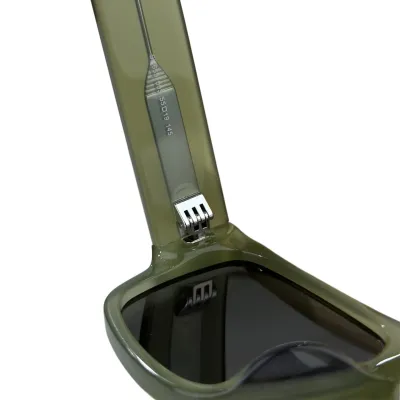 Saint Laurent square frame glasses olive/black/white/leopard/tan color Size 55口19 -145