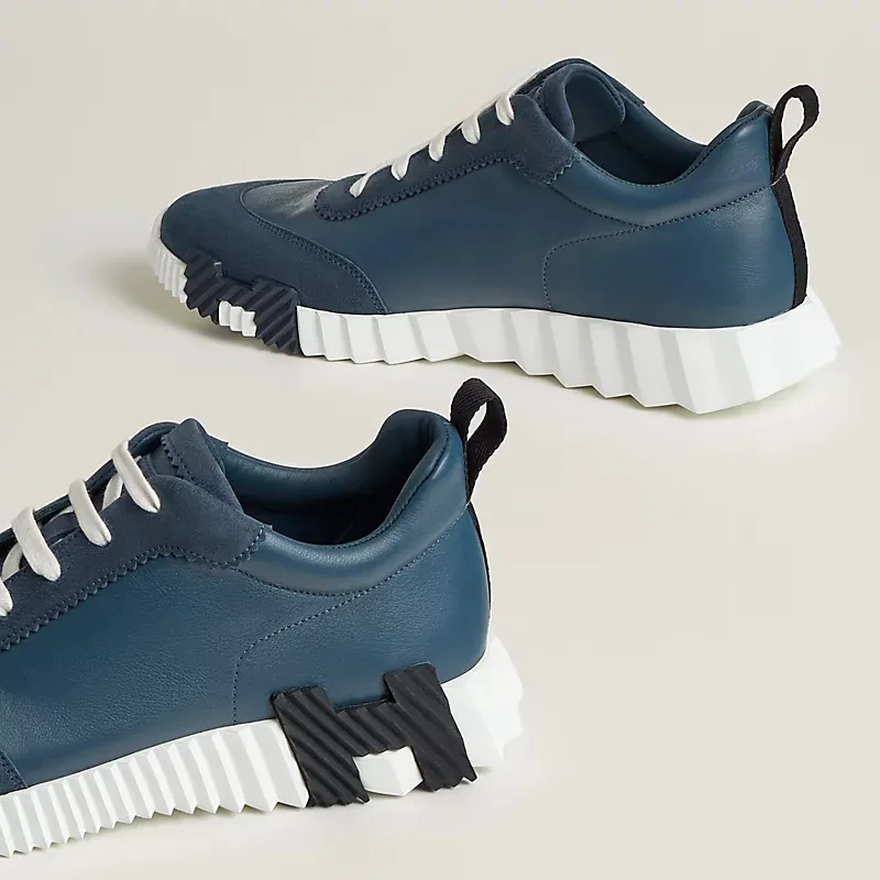 HERMES Blue Sneakers Bouncing Sports Shoes