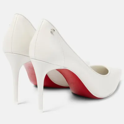 Christian Louboutin White leather heels stiletto heels