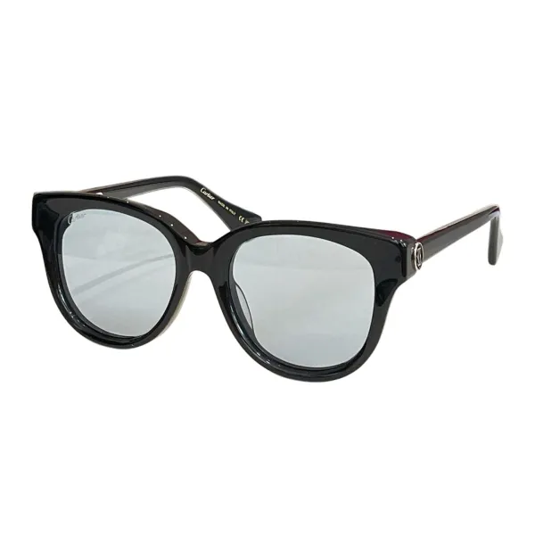 Cartier Boston frame glasses black gold/leopard/blue/black silver/white/leopard brown color Size 55口19-140 - Image 5