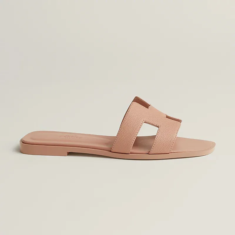 HERMES Oran pink Slippers
