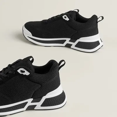 HERMES Heros Sneakers Black Sports Shoes