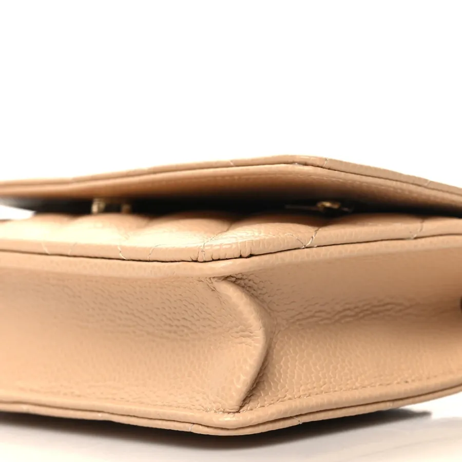 Chanel WOC Small Quilted Caviar Bag