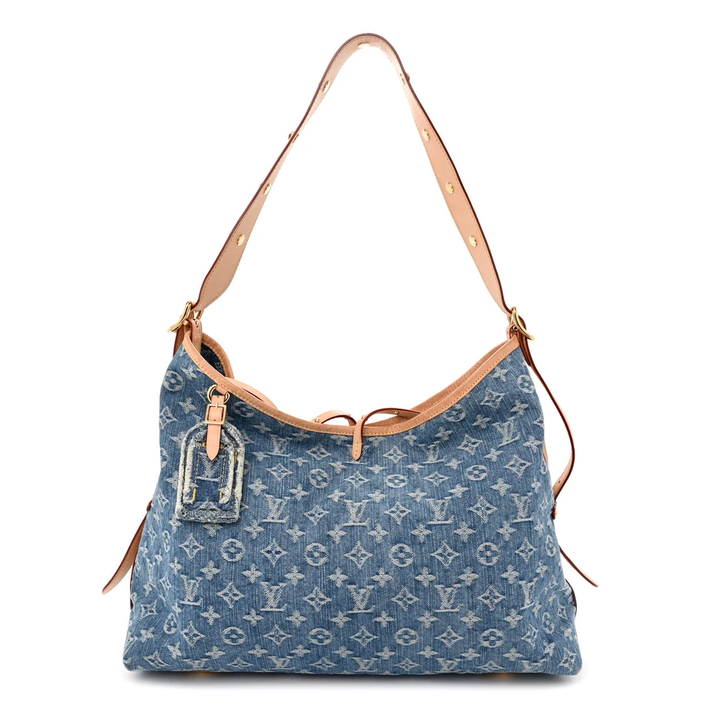 Louis Vuitton CarryAll MM Azul Monogram Denim