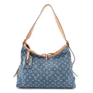 Louis Vuitton CarryAll MM Blue Monogram Denim