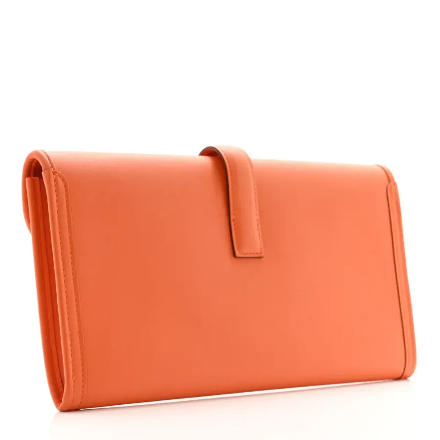 Hermès Jige Elan 29 Clutch Orange Swift Leather