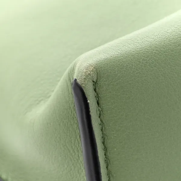 Loewe Flamenco Knot Bag Mini Avocado Calfskin Leather - Image 9
