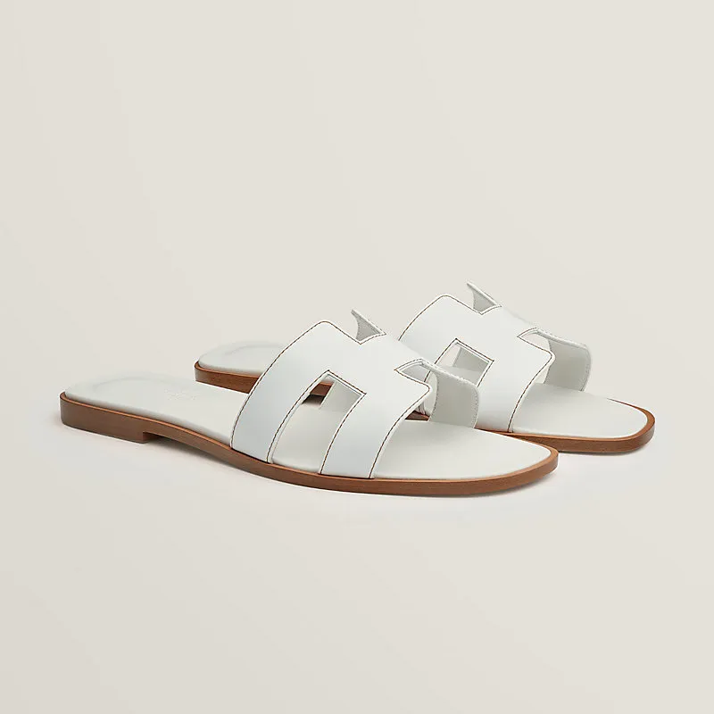 HERMES Oran white Slippers