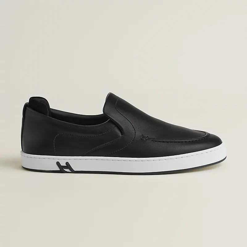 HERMES Kiddy Black Loafers