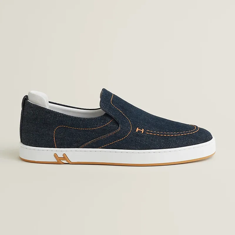 HERMES Kiddy blue Loafers