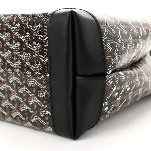 Goyard Bellechasse Biaude Tote MM Black Goyardine Canvas - Image 5