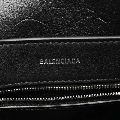 Balenciaga XXS Everyday Tote Black/White Smooth Calfskin Leather Logo Double Sided