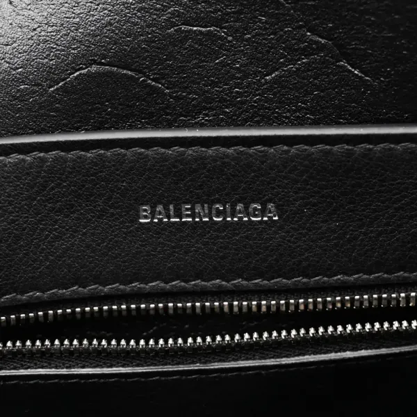 Balenciaga XXS Everyday Tote Black/White Smooth Calfskin Leather Logo Double Sided - Image 2