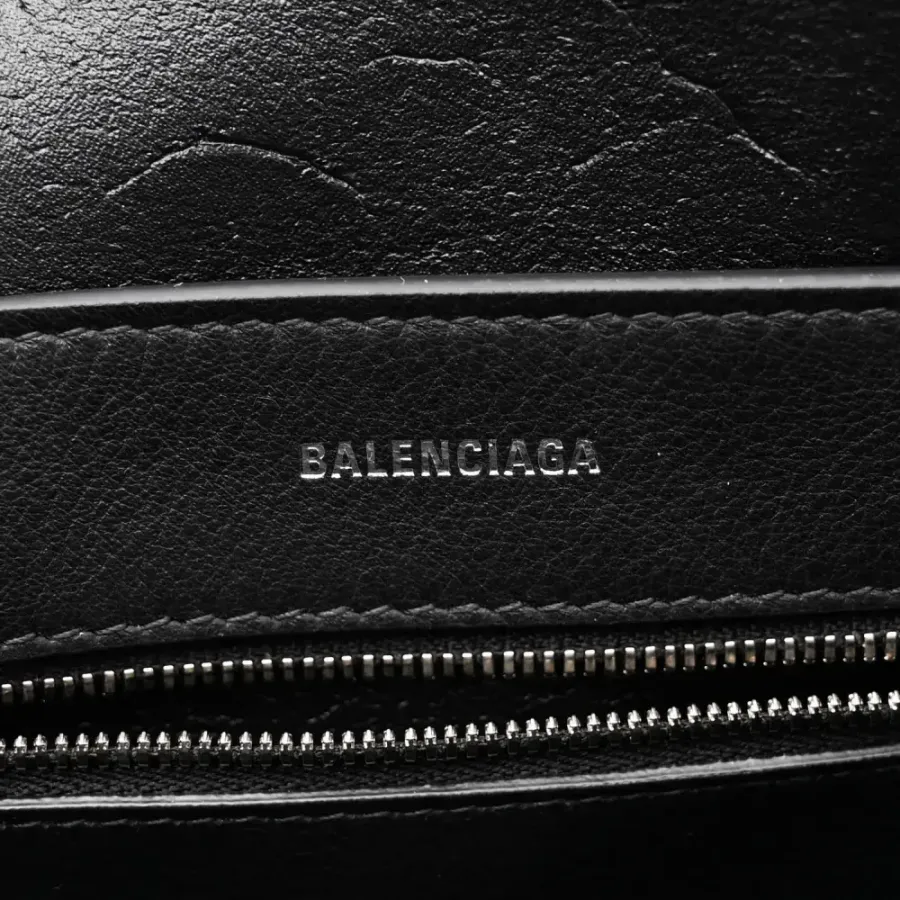 Balenciaga XXS Everyday Tote Black/White Smooth Calfskin Leather Logo Double Sided