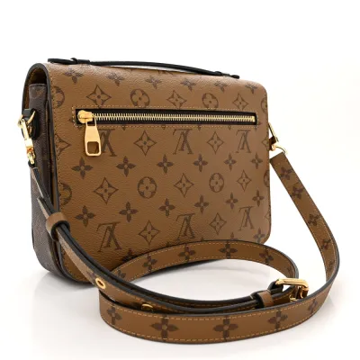 Louis Vuitton Pochette Metis PM Reverse Monogram Canvas Gold Hardware
