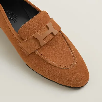 HERMES Paris Brown Loafers