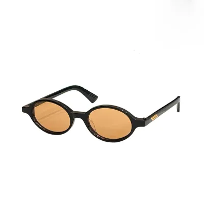 Bottega Veneta Oval glasses brown leopard/green leopard/black leopard/black/orange black/red/transparent black/transparent leopard/pink color Size 49口21-145