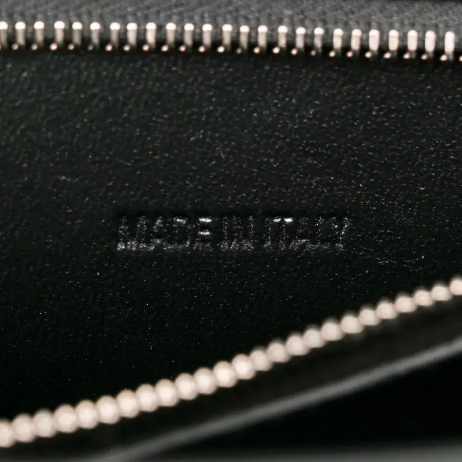 Balenciaga Small Hourglass Top Handle Bag Black/White Smooth Calfskin Leather Spray Polka Dot Silver Hardware