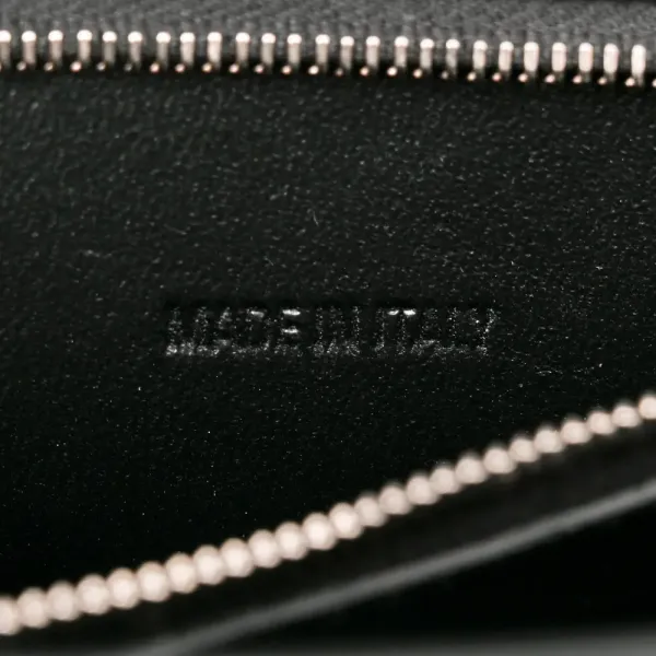 Balenciaga Small Hourglass Top Handle Bag Black/White Smooth Calfskin Leather Spray Polka Dot Silver Hardware - Image 7