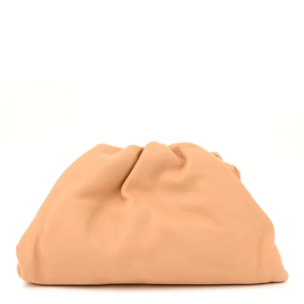 Bottega Veneta Mini Teen Pouch Almond Calfskin Leather