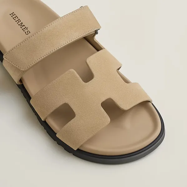 HERMES Chypre Beige color Slippers - Image 4